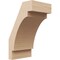 Ekena Millwork 5-inch W x 6-inch D x 10-inch H Merced Rough Cedar Woodgrain TimberThane Knee Brace, Primed BRCUR05X06X10MRCRCPR - alternate 1